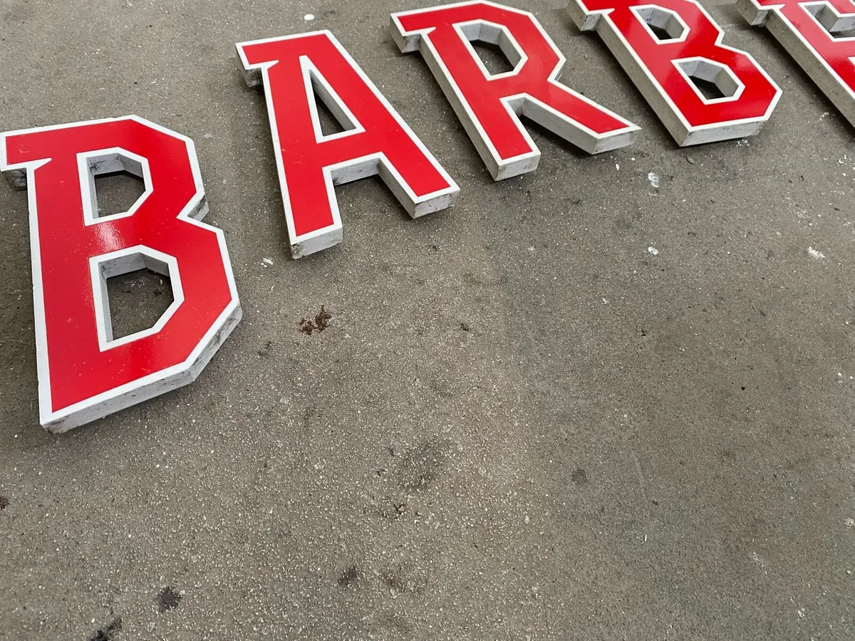 BARBER in 3D Letters Sign - Image 2