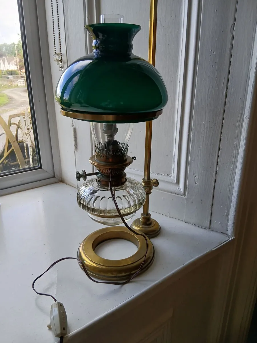 Victorian oil lamp