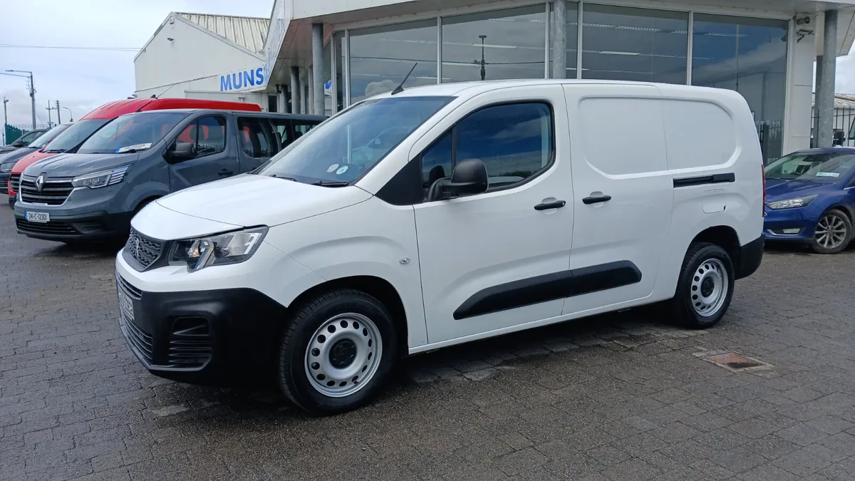 222 PEUGEOT PARTNER LWB 100BHP TWIN SIDE DOORS A/C - Image 1
