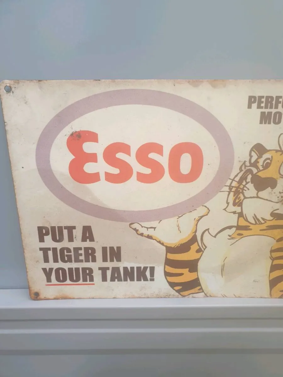 VINTAGE ESOO SIGN FOR SALE OLD SOCHOOL - Image 3