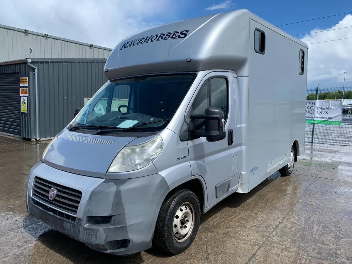 2011 FIAT DUCATO 2 STALL HORSEBOX FOR AUCTION - Image 1