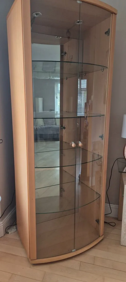 Glass display cabinet - Image 1