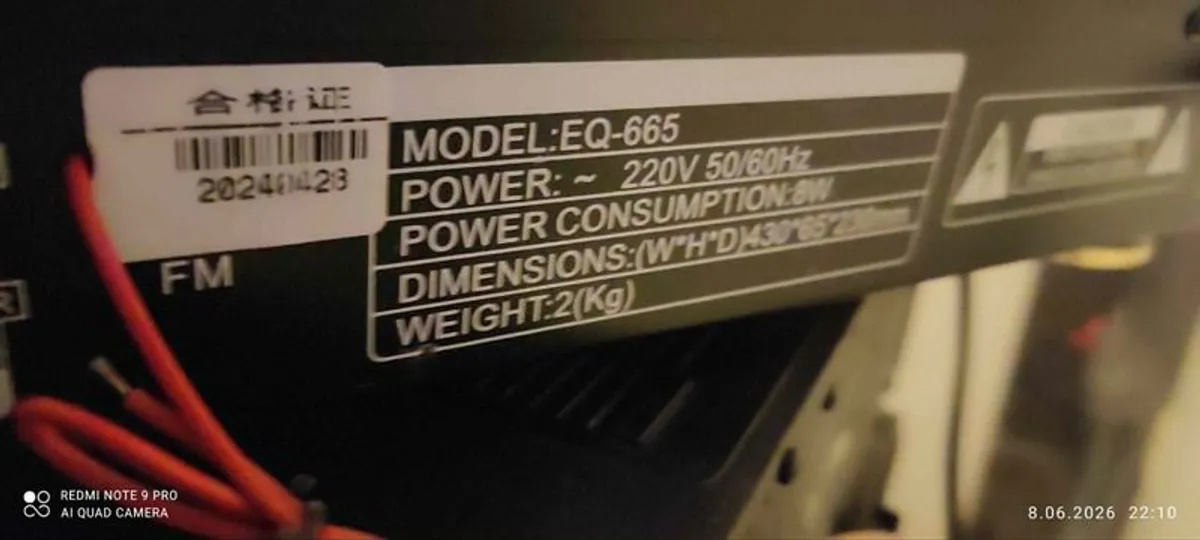 Very Nice Equalizer - EQ665BT - Dual 10 BAND with USB - Image 4