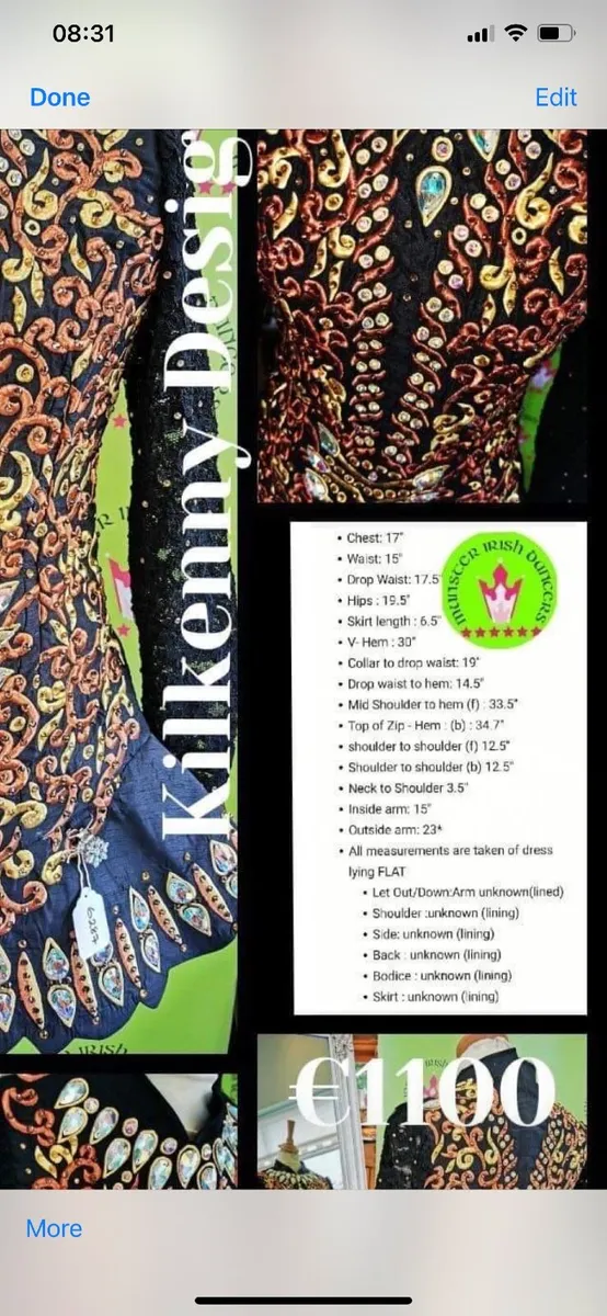 Irish dancing dress - Image 1