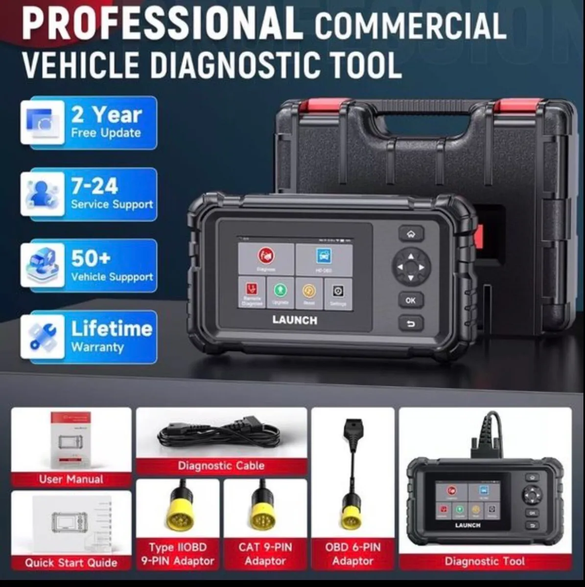 New LAUNCH CRP129 HD 24v Heavy Duty Scanner - Image 3
