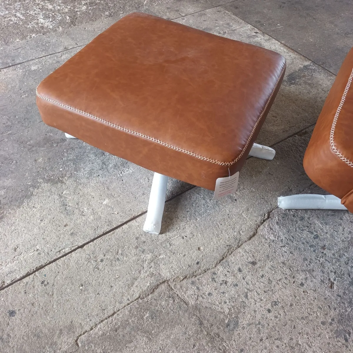 Armchair and footstool - Image 2