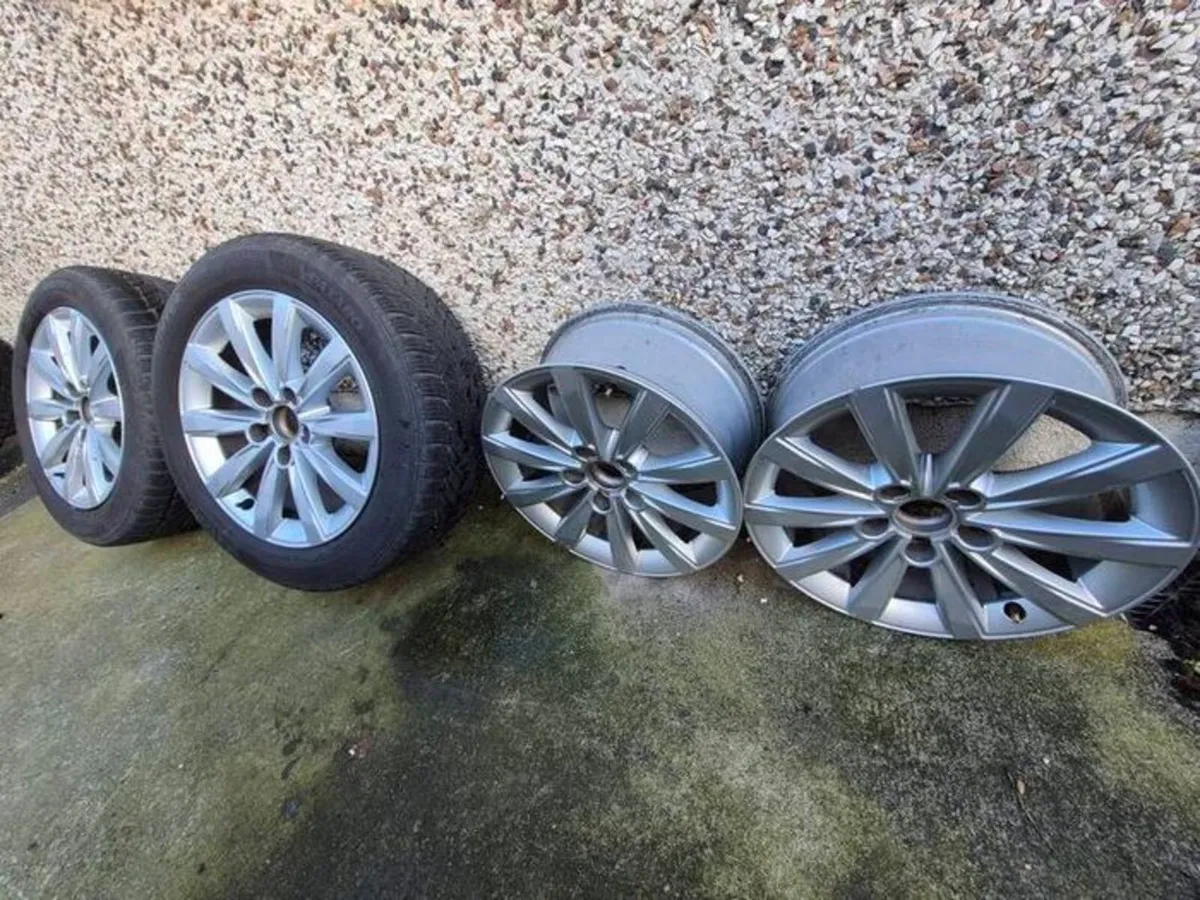 oem vw 16 inch alloys 5x112 3 alloys - Image 1