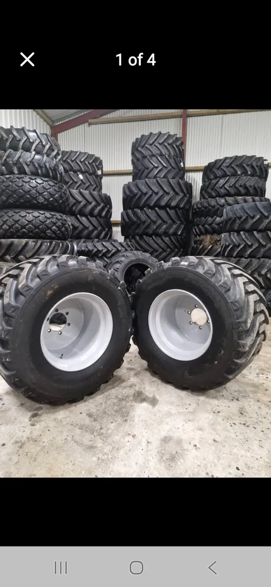 600 wide 6 stud Baler wheels - Image 1