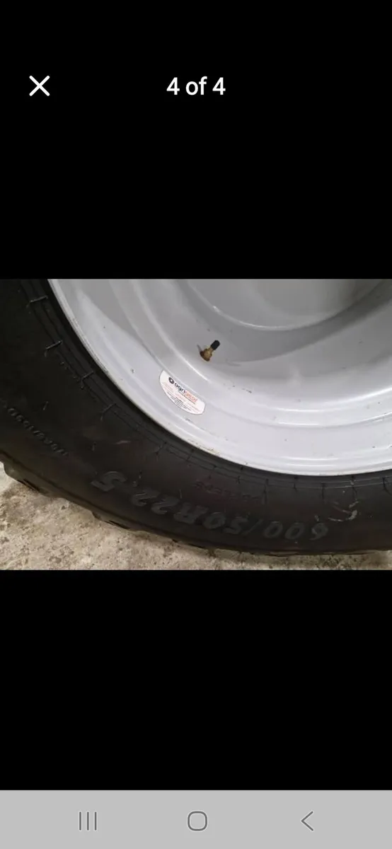 600 wide 6 stud Baler wheels - Image 4