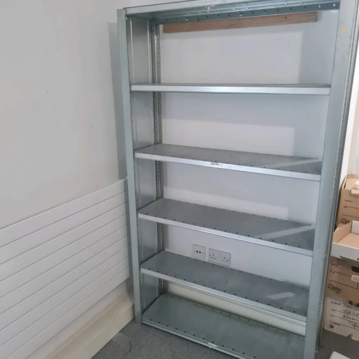 Metal shelving