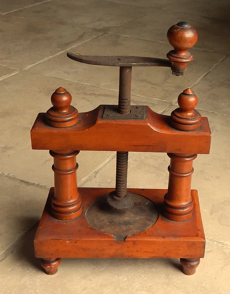 Antique French Wooden Cheese Press - Image 1