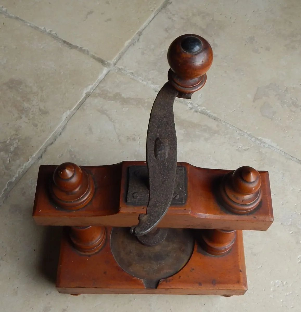 Antique French Wooden Cheese Press - Image 3