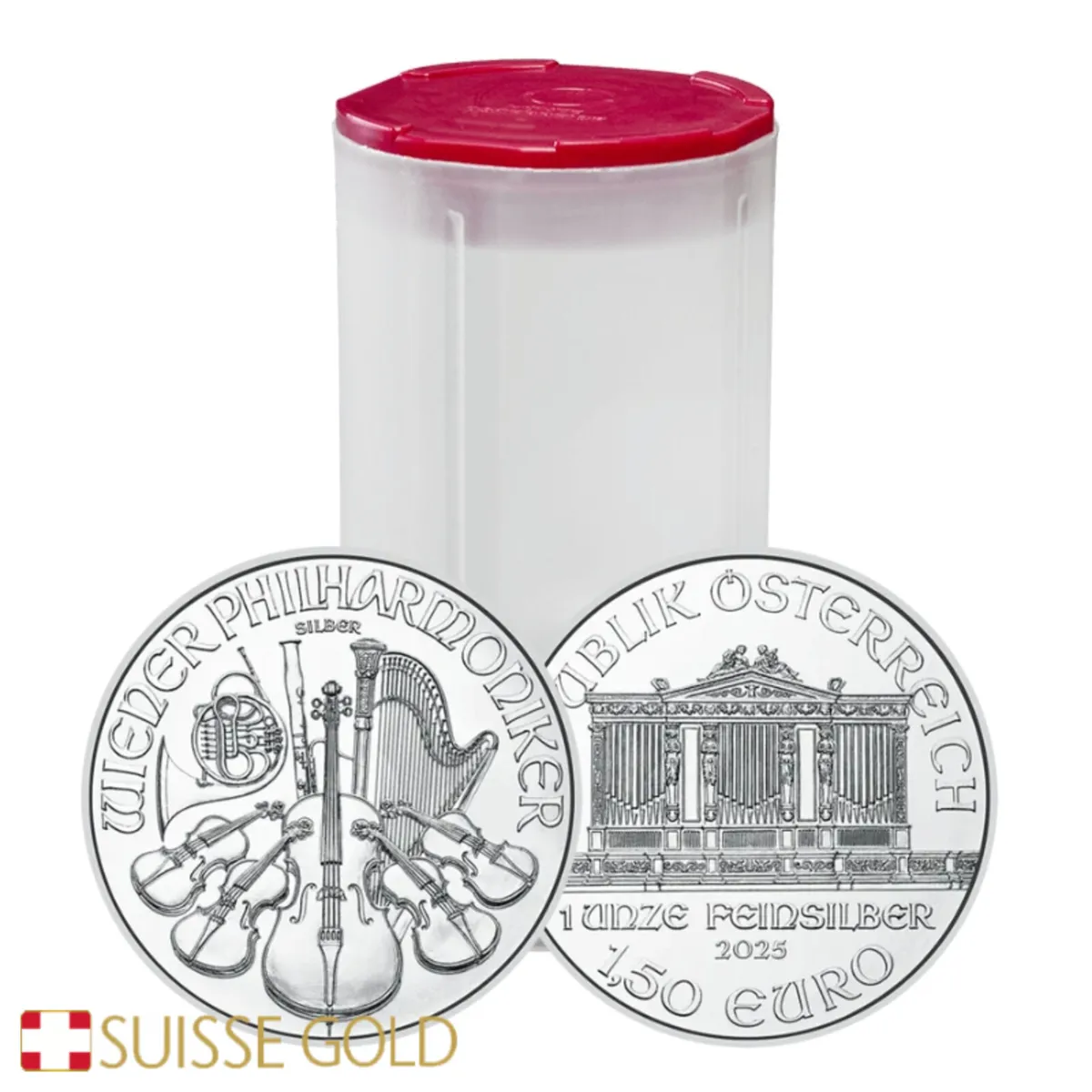 100g bar and Philharmonic coins - Image 3