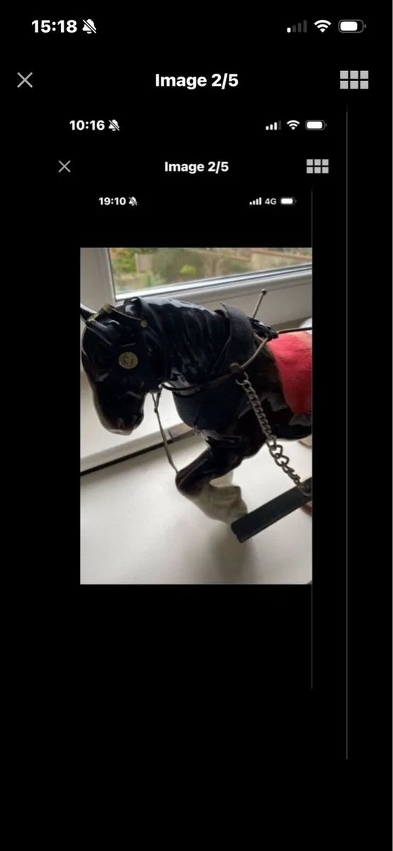Vintage ceramic Shire Horse & Trap - Image 2