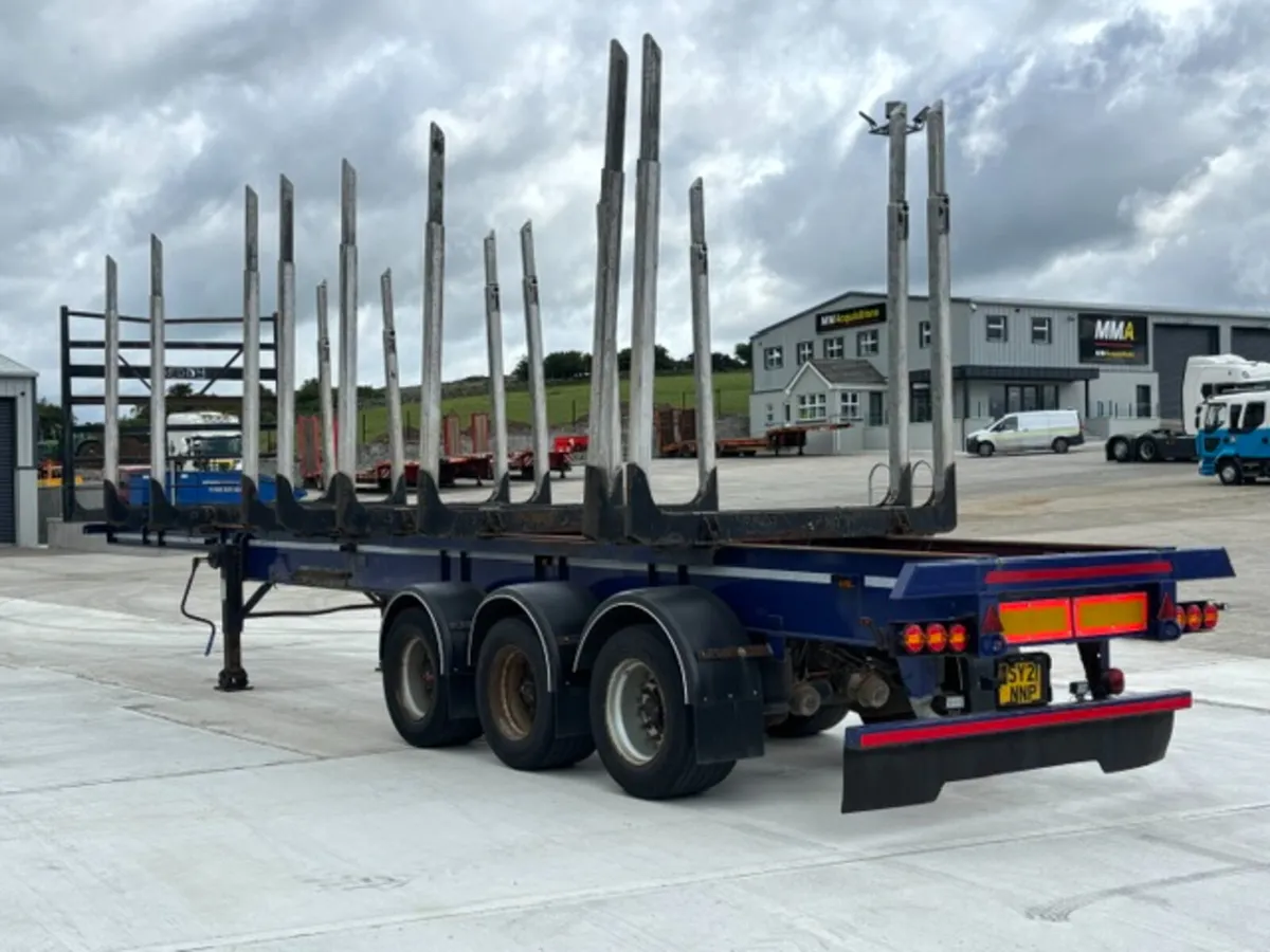 DENNISON TIMBER TRAILER WITH  8  ALLOY BOLSRERS - Image 4