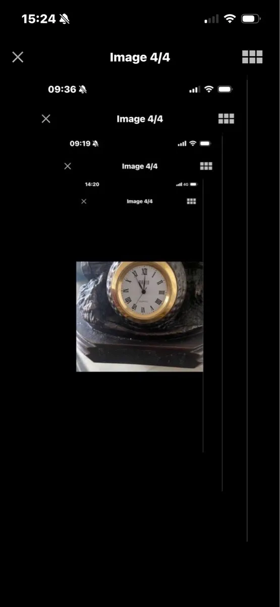 Rare Bronze Golf  Kit Clock - Image 4