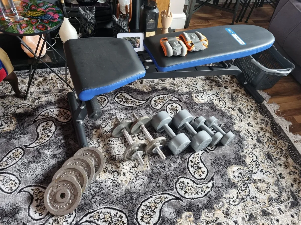 Home Bench and Weights Set - Image 1