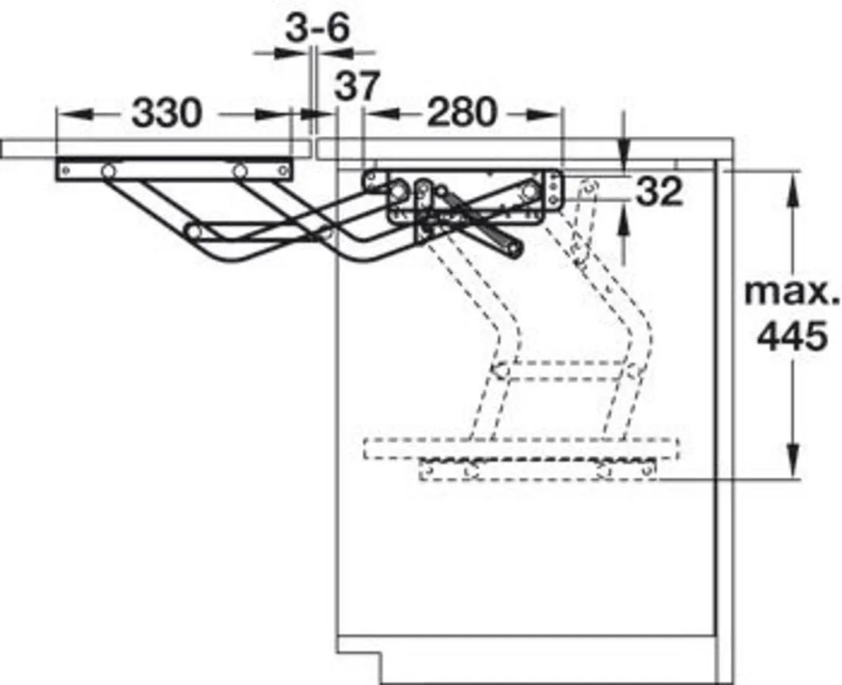 Pull-Out Appliance Shelf  Hafele Brand - Image 4