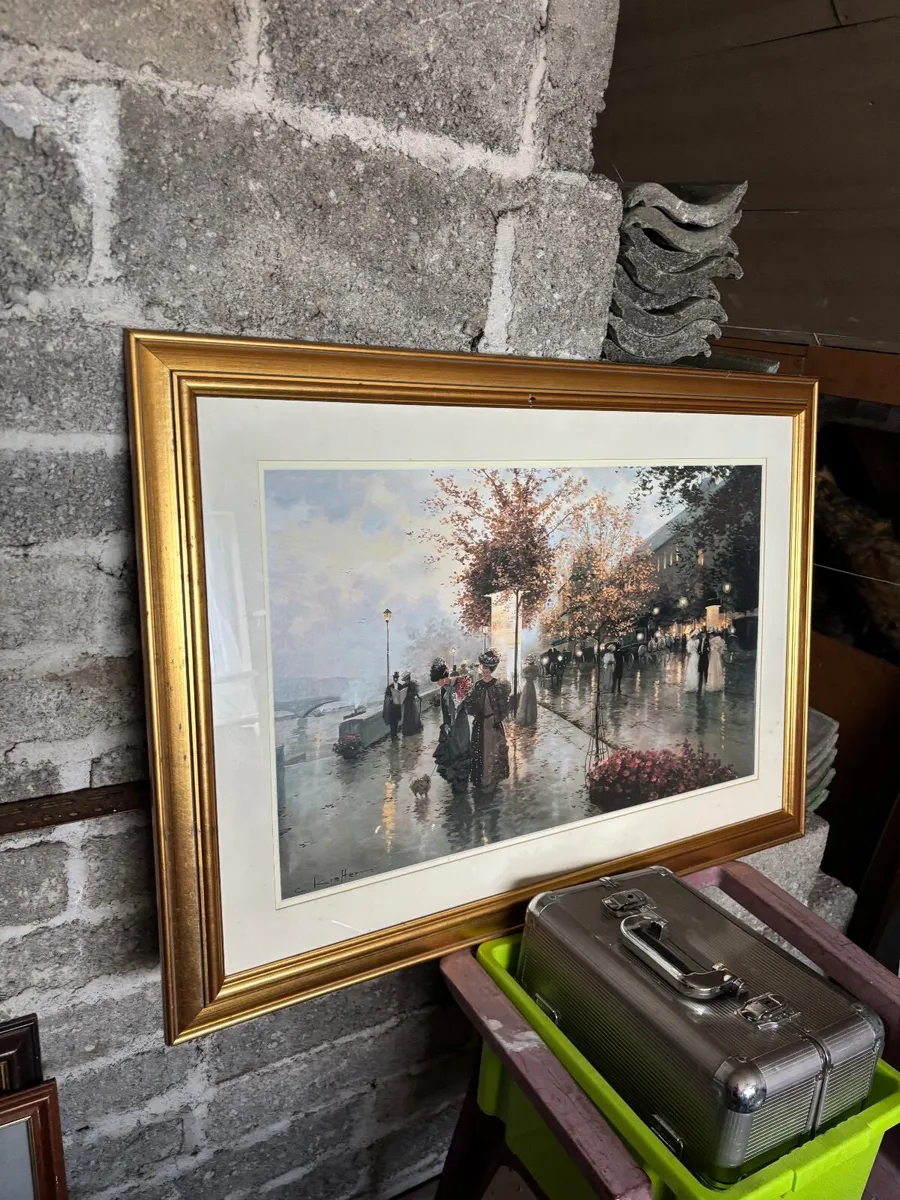 Large framed print