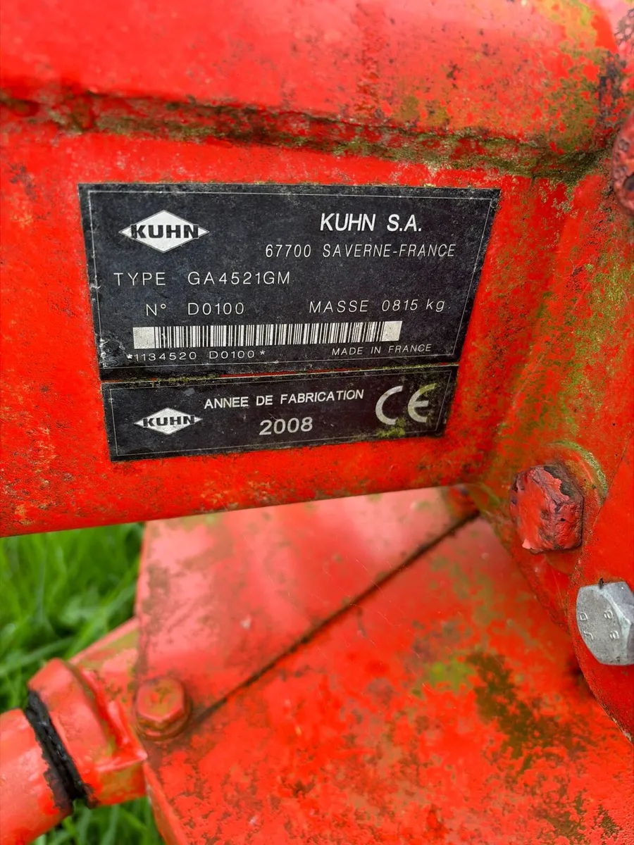 Kuhn 4.2m single rotor rake - Image 2