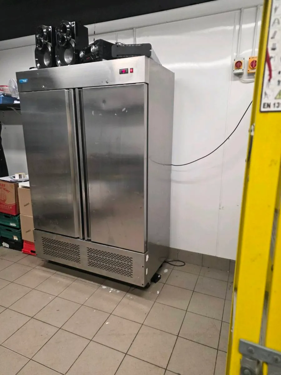 Freezer double door freezer stainless steel - Image 1