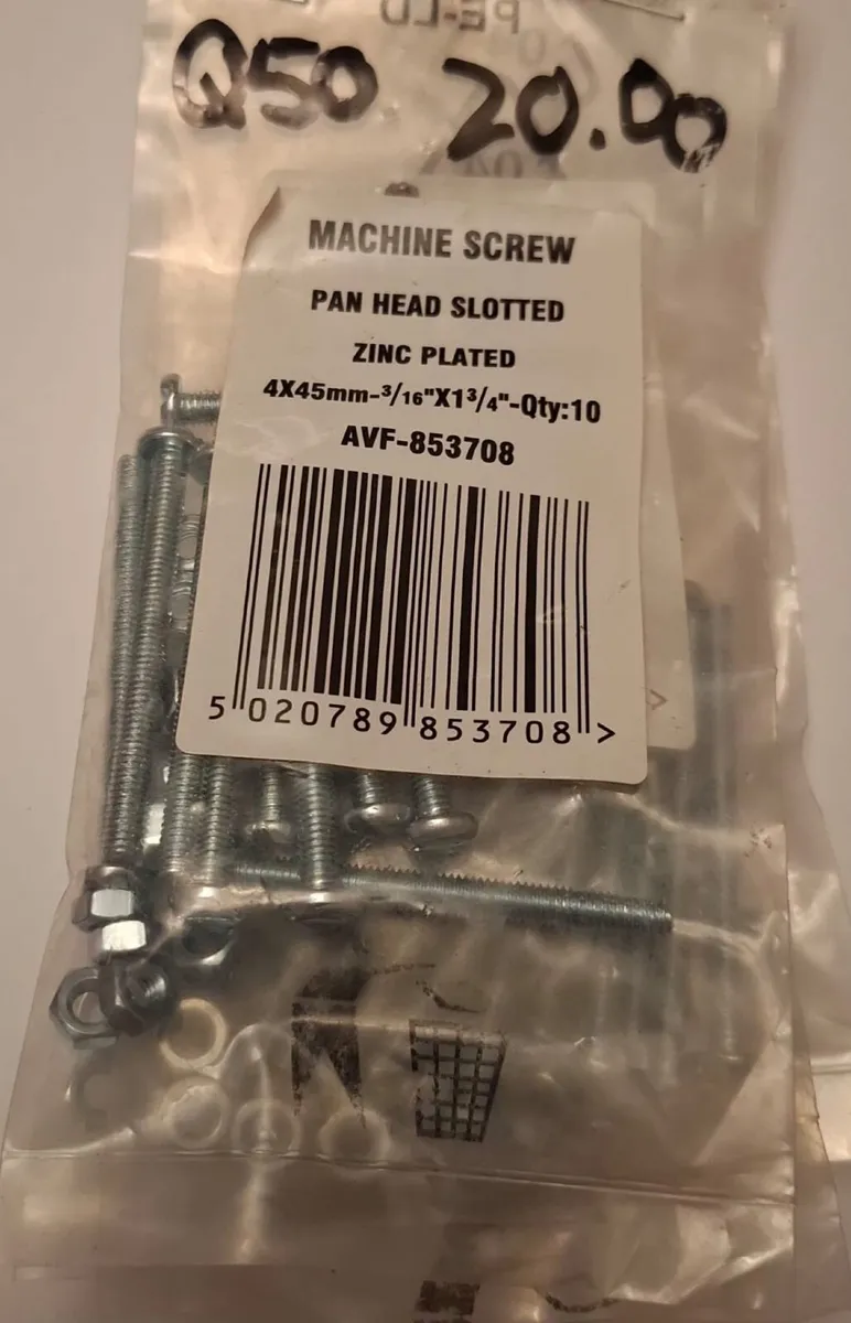 Job lot: over 160 packets of screws, nails etc - Image 3