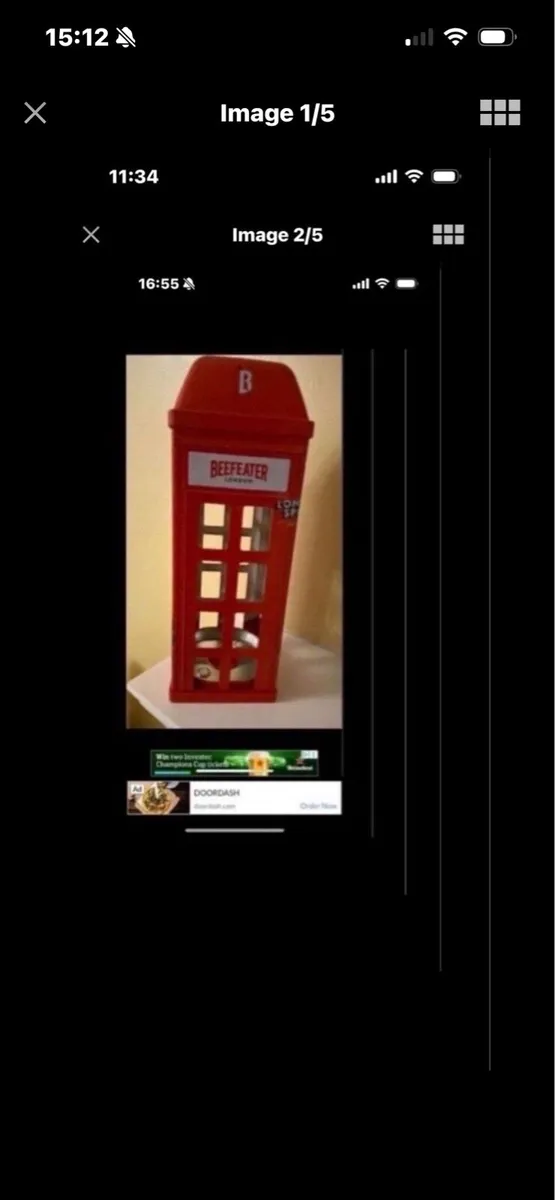 Very Rare Beefeater London Metal Display Box - Image 1