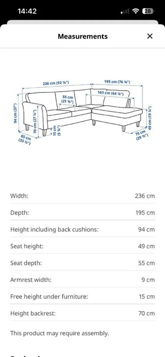 Couch for sale- under 1 year old - Image 4