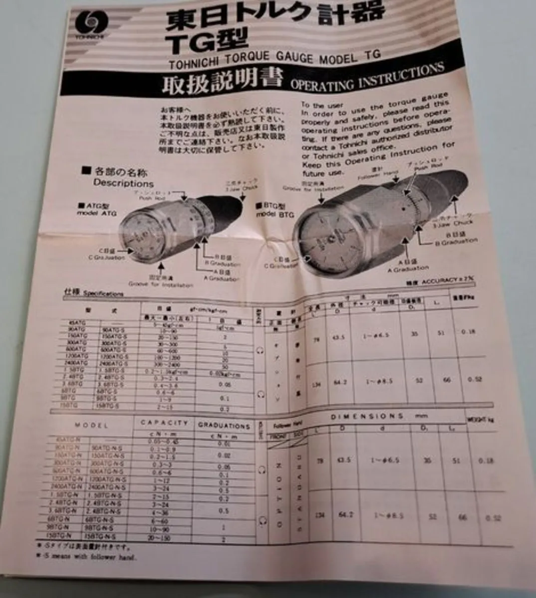 Tohnichi Torque Gauge Type ATG 12CN - Image 4