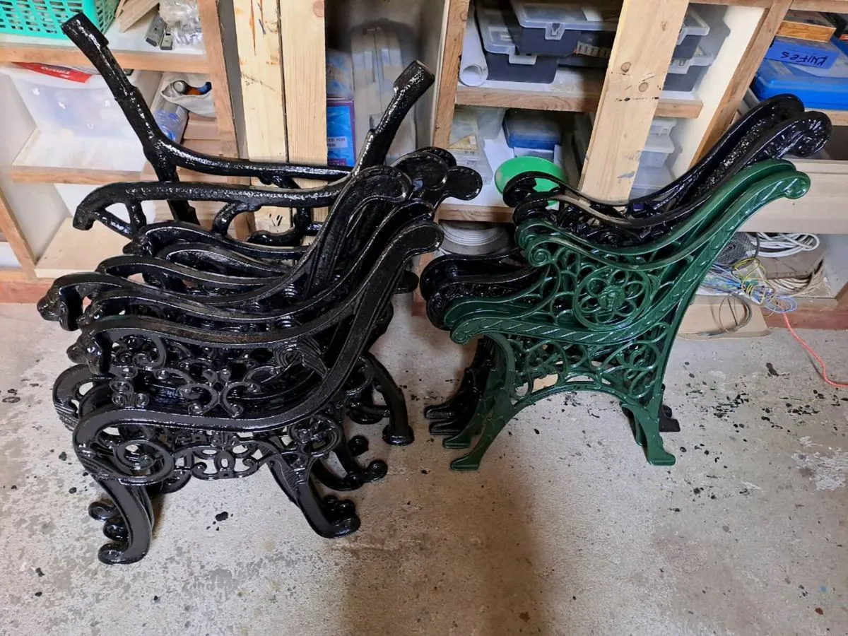 Cast iron Garden bench ends - Image 4