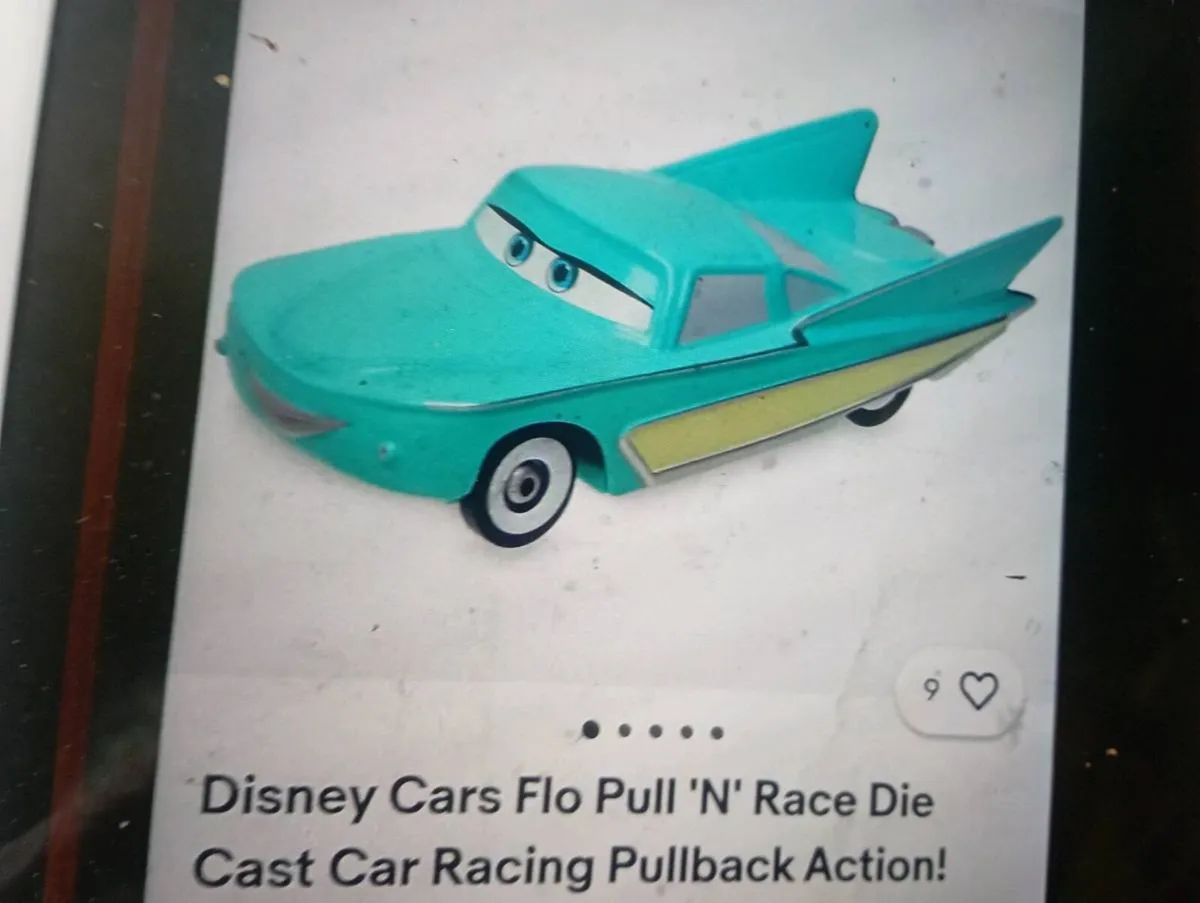 DISNEY CARS FLO PULL BACK.&  FIN McMISSILE MOVIE 2 - Image 3