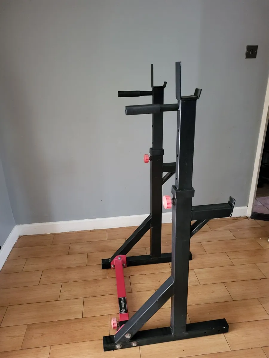 BodyMax Squat Stand & Dip Rack Adjustable H/W - Image 1
