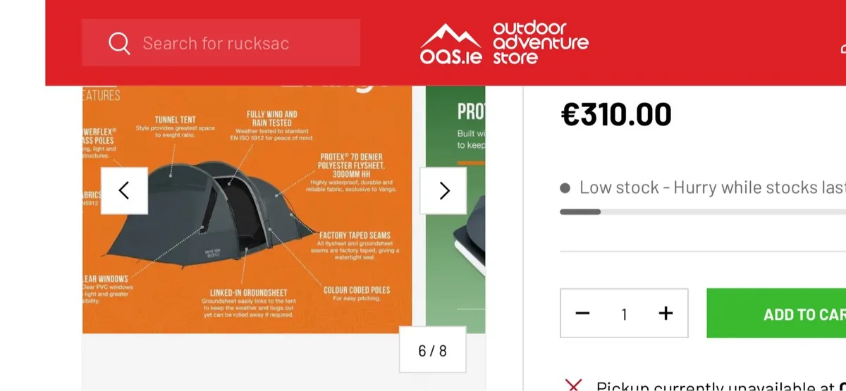 Vango Skye 500 Camping tent - Image 2