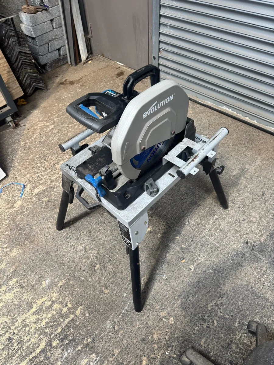 EVOLUTION S355CPS metal chop saw and stand - Image 4