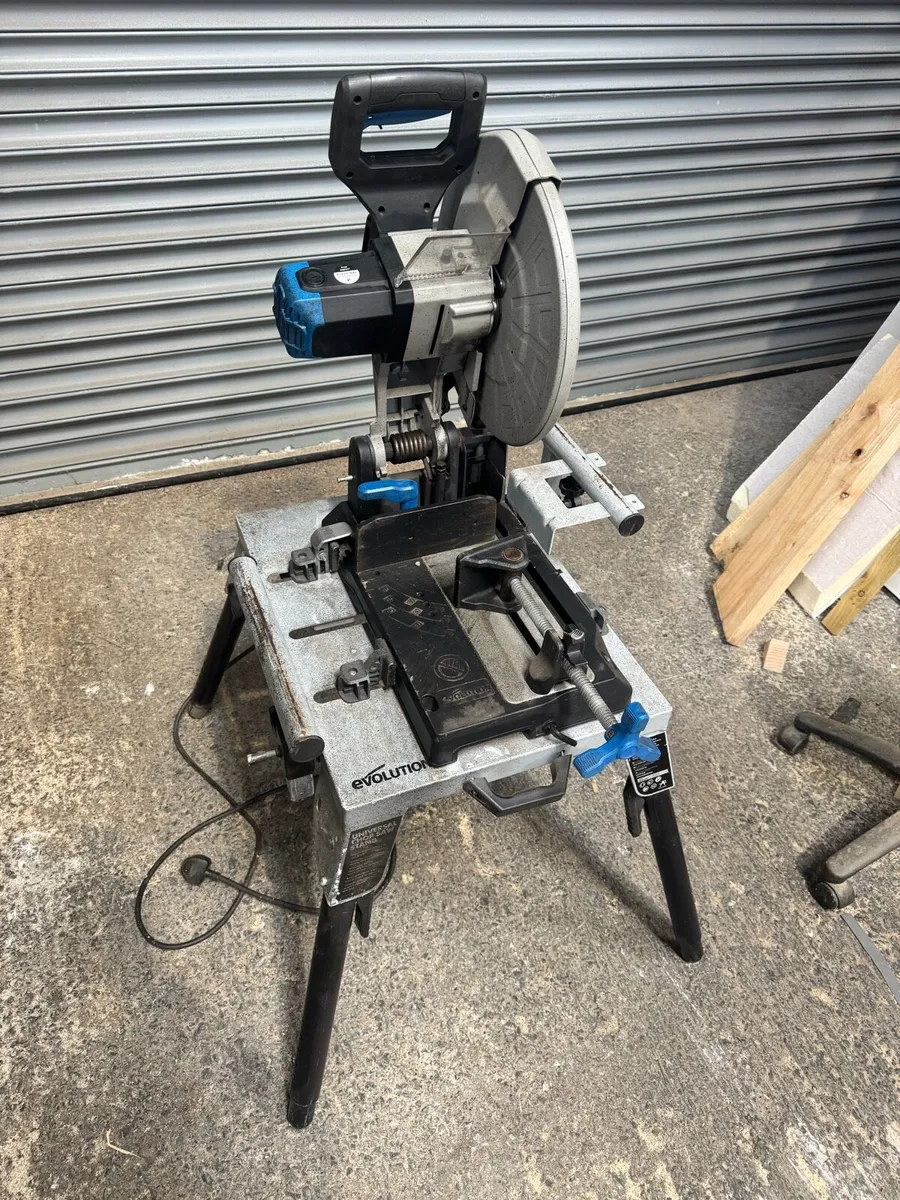EVOLUTION S355CPS metal chop saw and stand - Image 3