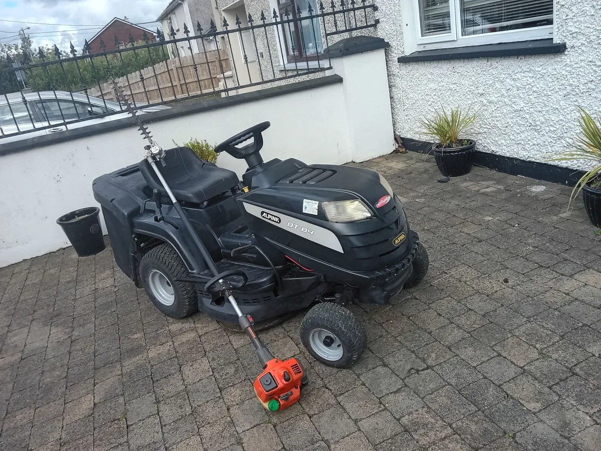 Alpina ride on lawnmower - Image 1