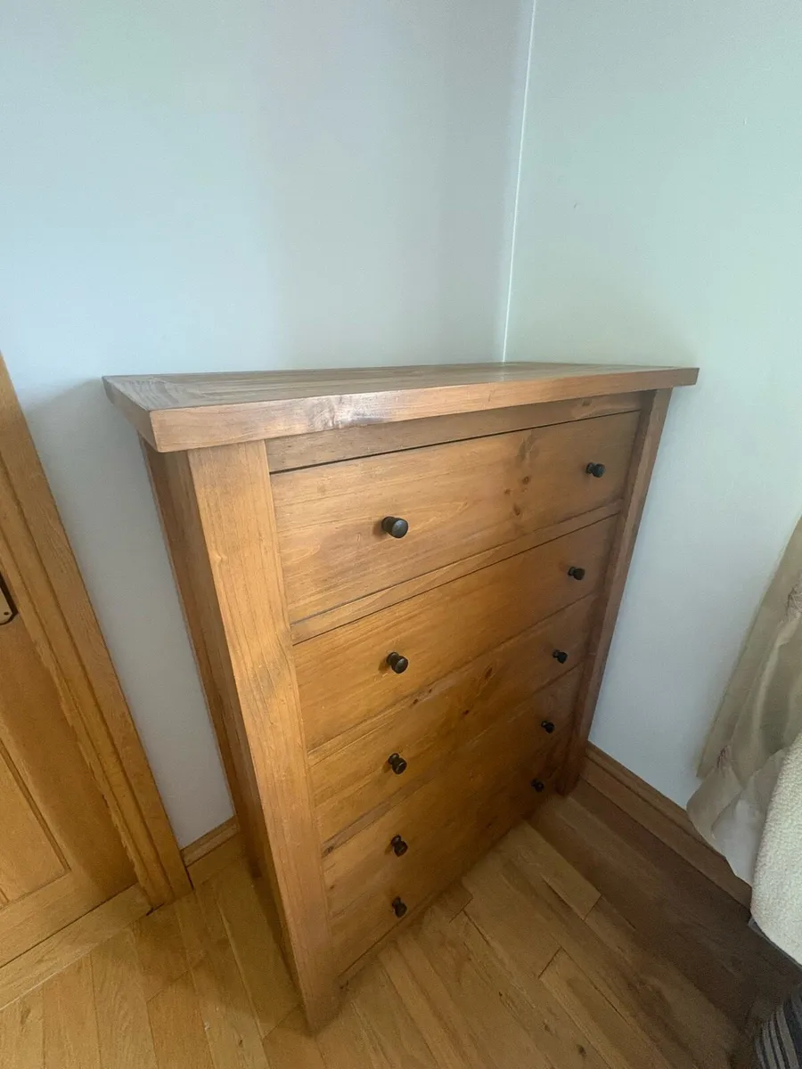 Solid wood chest of drawers - Image 4