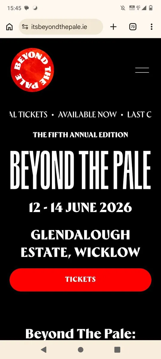 Beyond the Pale x2Weekend Camping & Campervan Pass