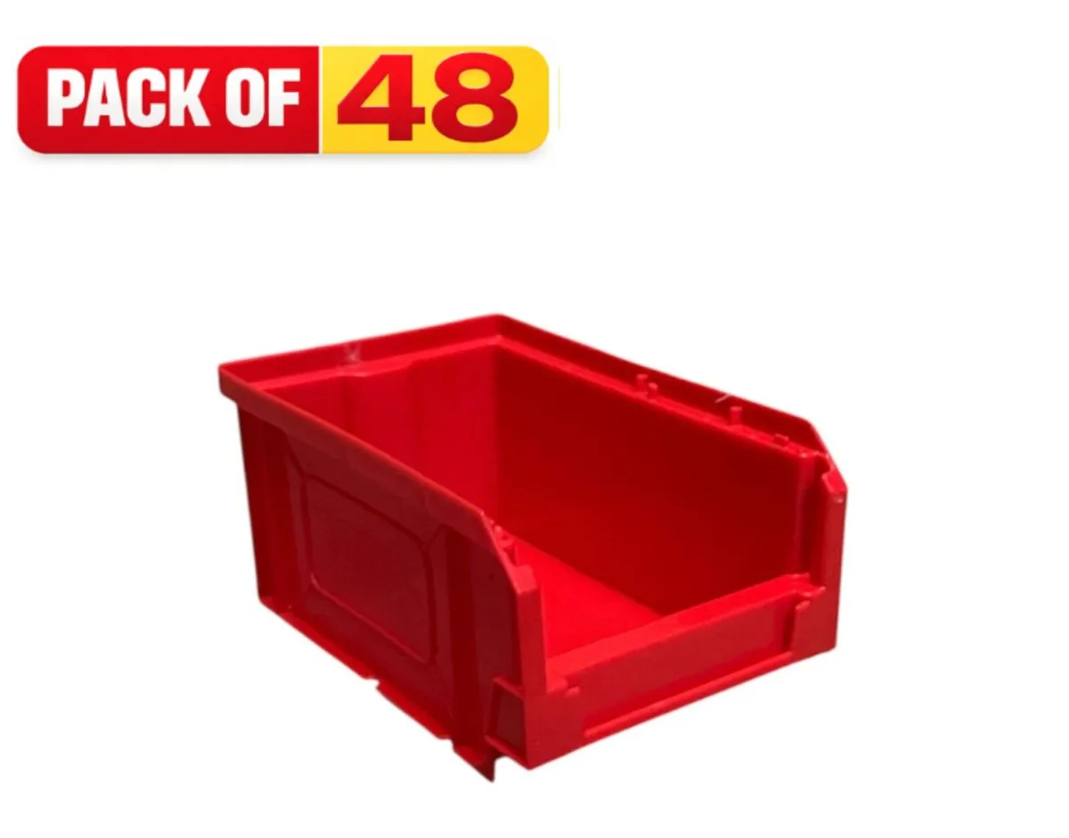 Pack of 48 storage lin bins - Image 1