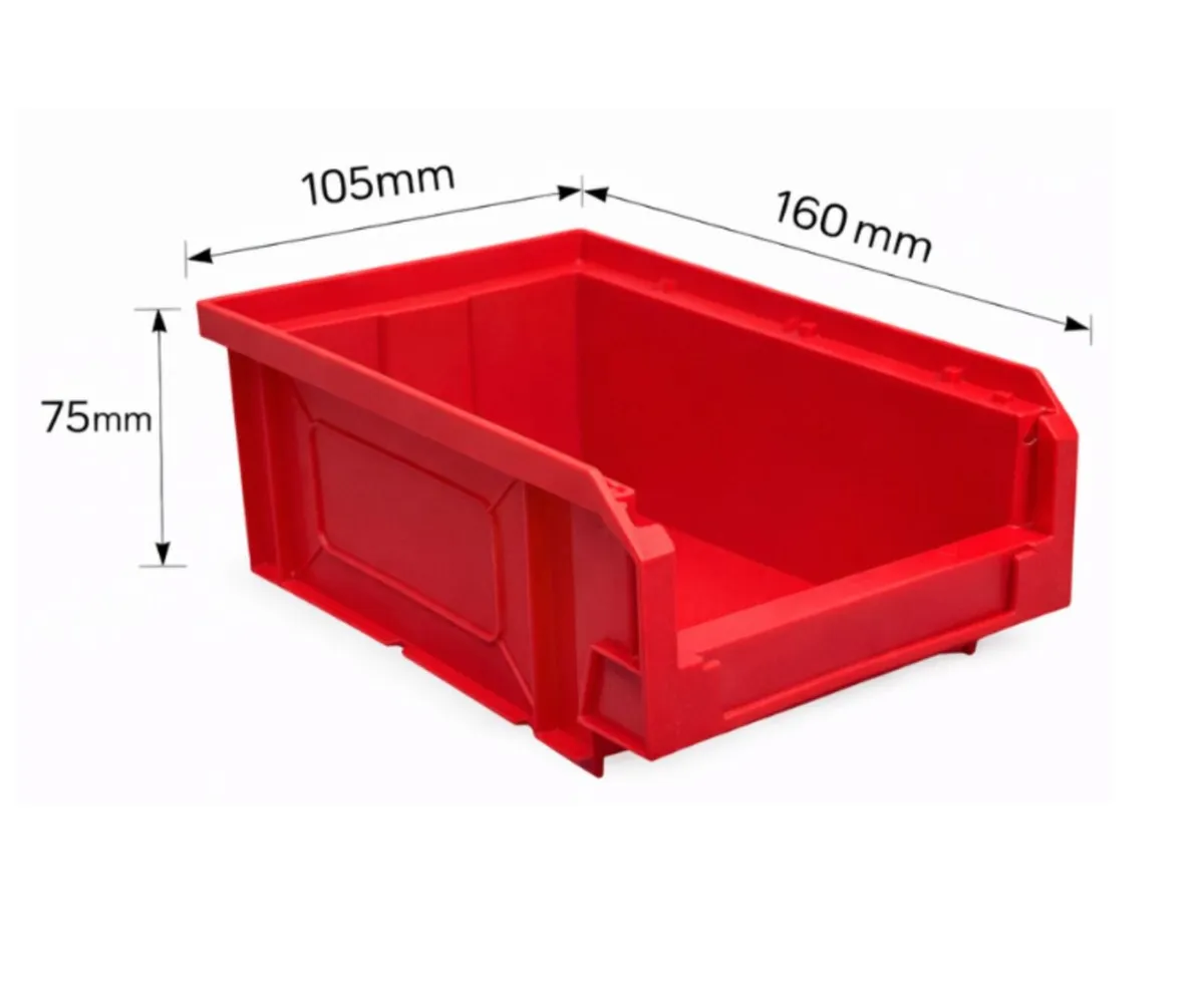 Pack of 48 storage lin bins - Image 2