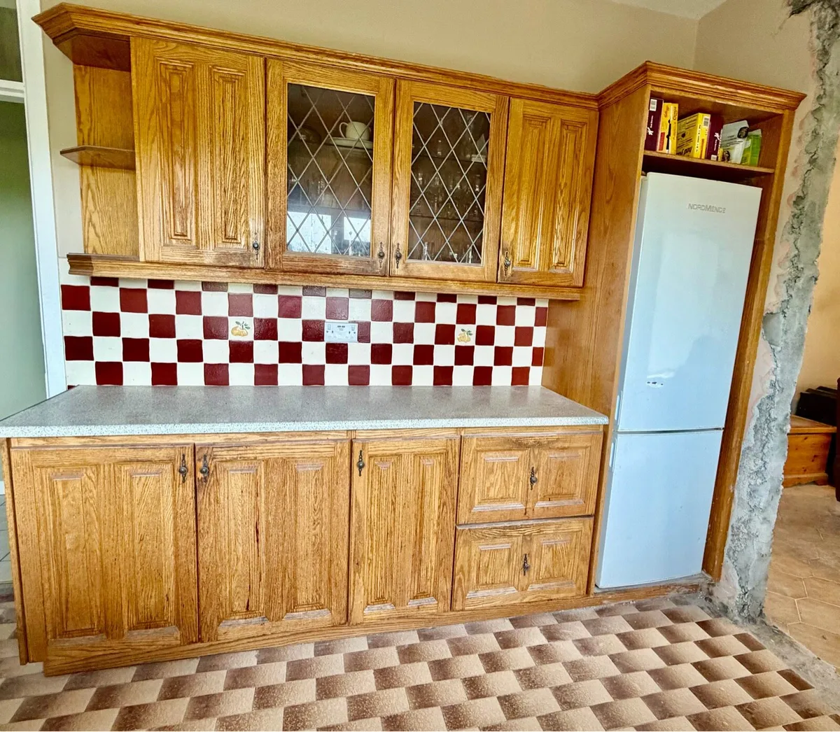 Solid Oak Wood Kitchen Units - Image 1