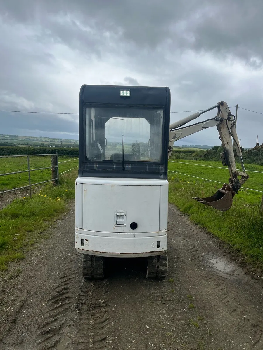 1.7 Tonne bobcat mini digger and trailer - Image 3