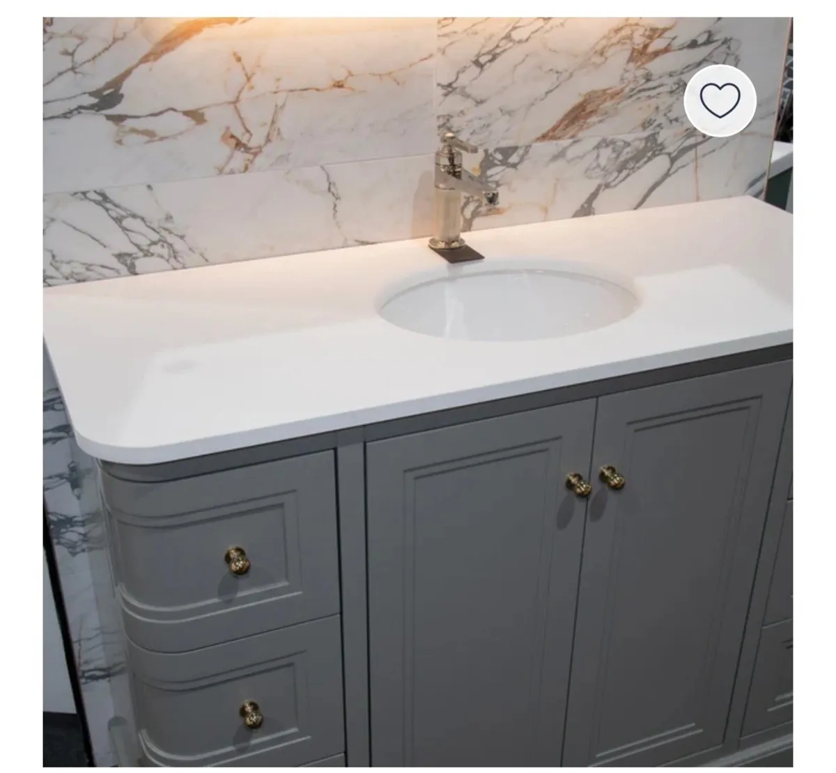 Granlusso sage green Sink unit - Image 3