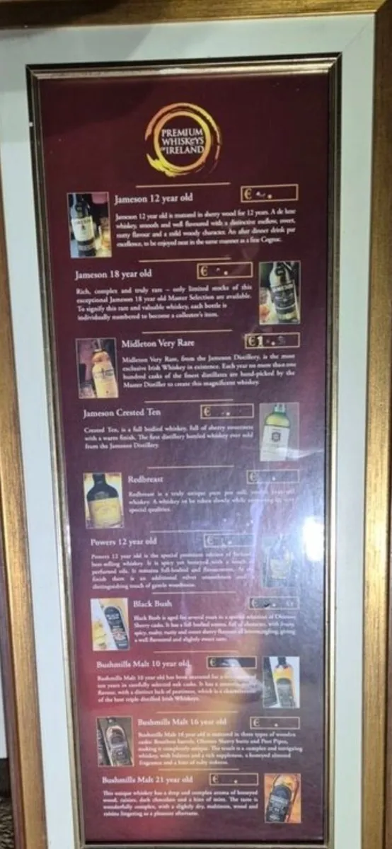 Vintage irish whiskey pic - Image 1