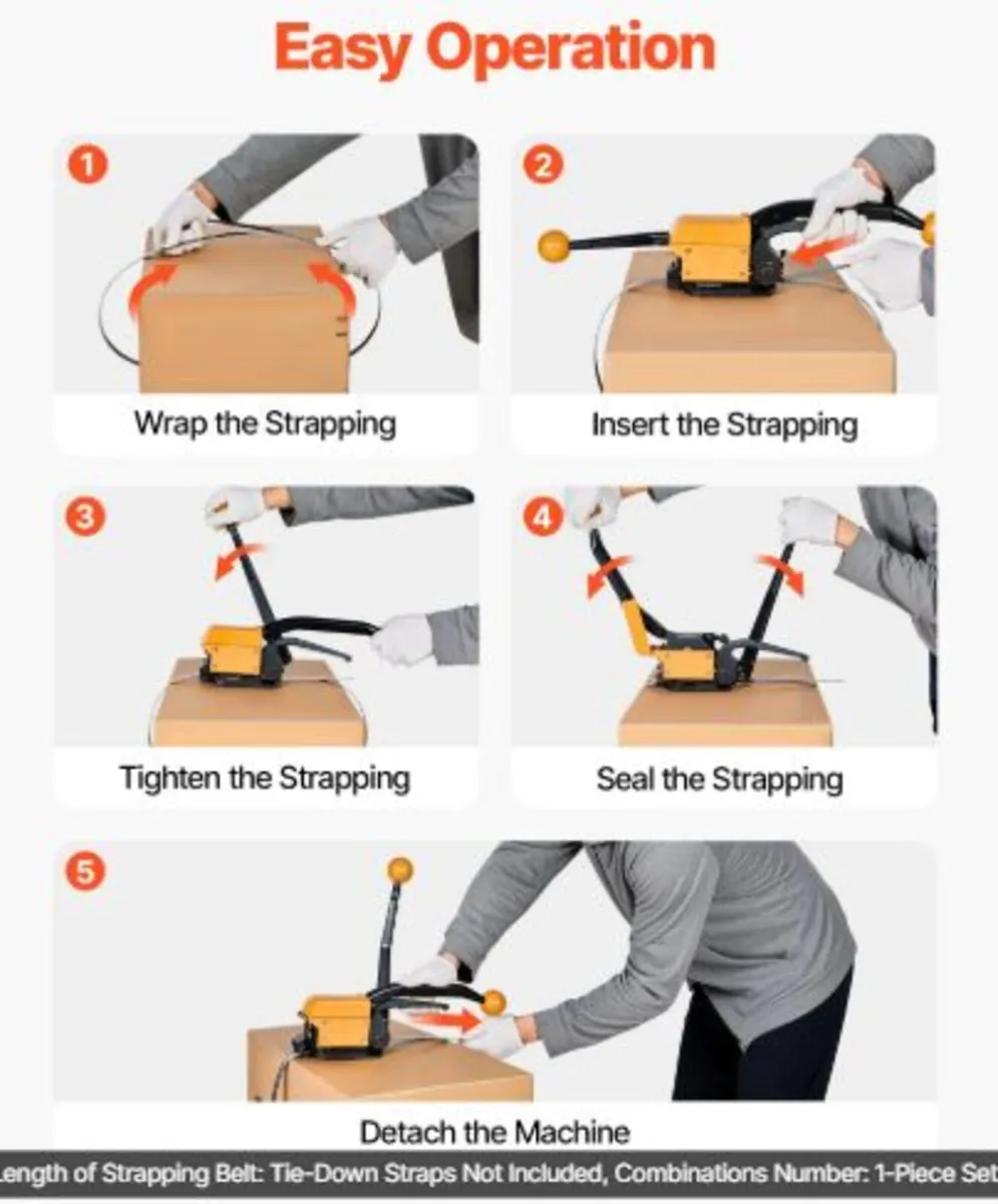 Banding Strapping Kit,Heavy Duty A3 Steel Banding - Image 2