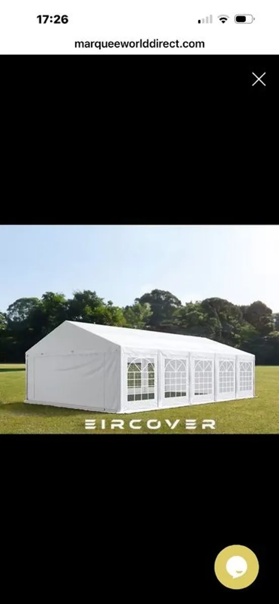 marquee 10m x 5m