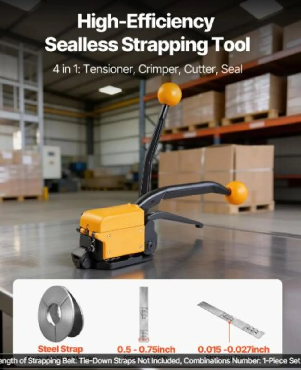 Banding Strapping Kit, Heavy Duty A3 Steel Banding - Image 2
