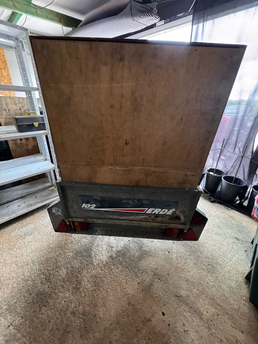 Erde 102 trailer (optional) enclosed wood box - Image 4