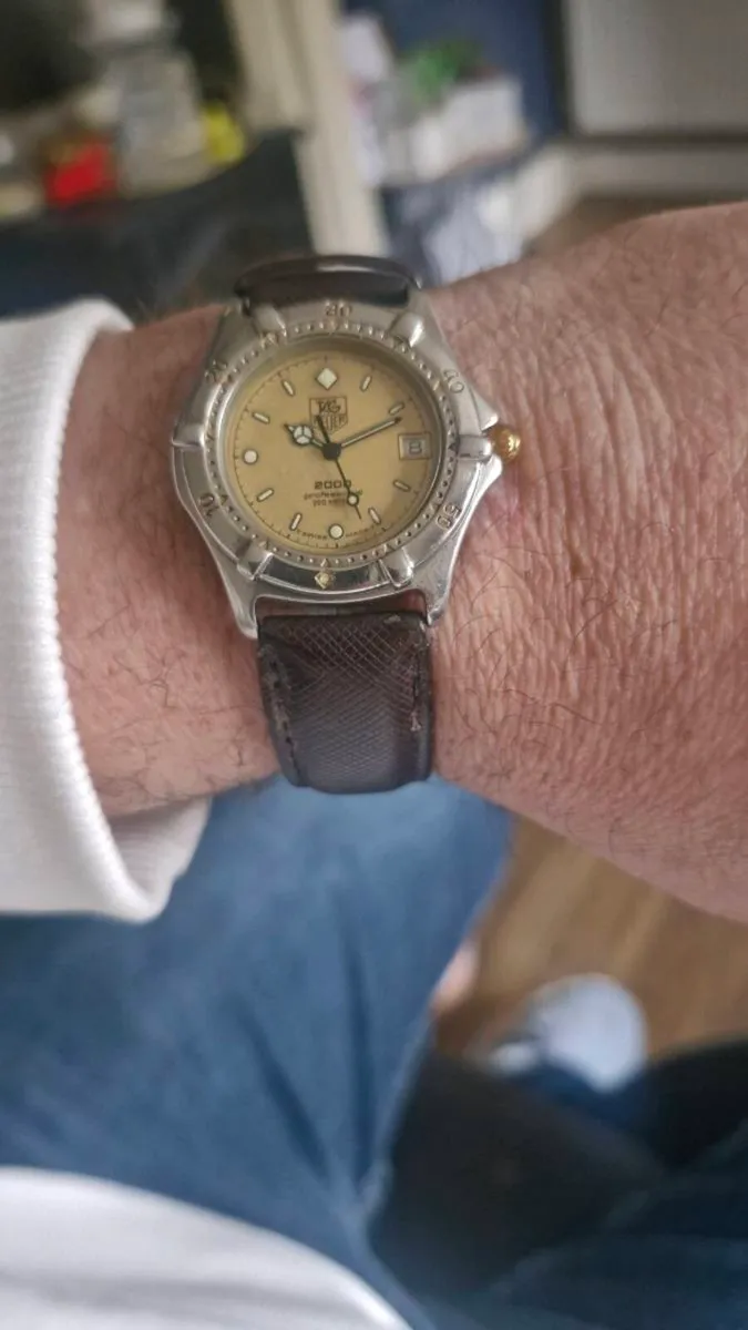 Heuer, 2000 (Vintage, circa mid 80's) 34mm, 2 tone - Image 1