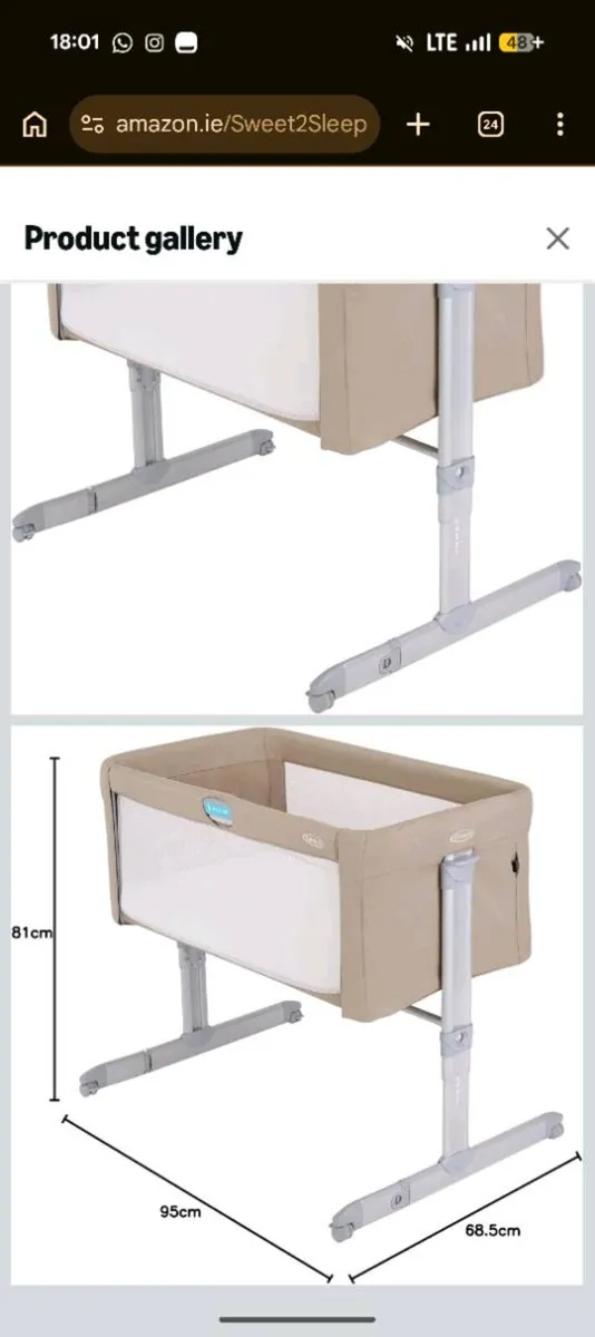 Graco Sweet2Sleep Bedside Bassinet - Image 2